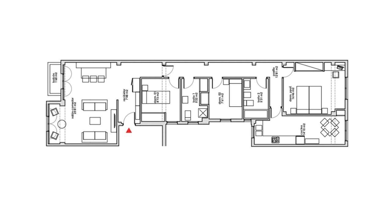 Apartment Near The Marina, Валенсия Экстерьер фото